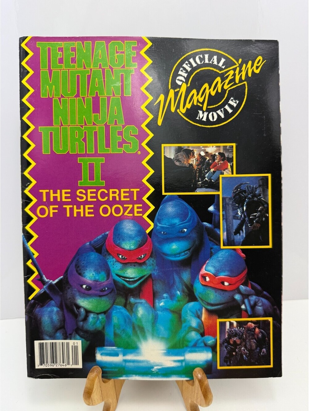 Vtg 1991 Magazine Teenage Mutant Ninja Turtles II Secret Ooze Official Movie